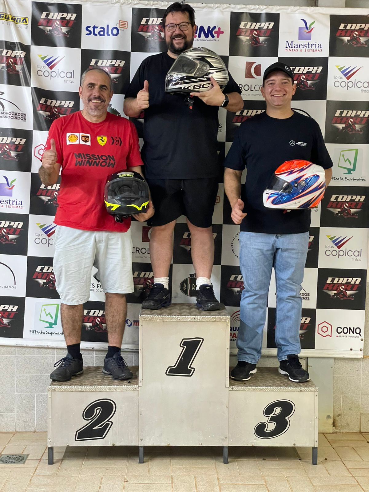 Foto do pódio