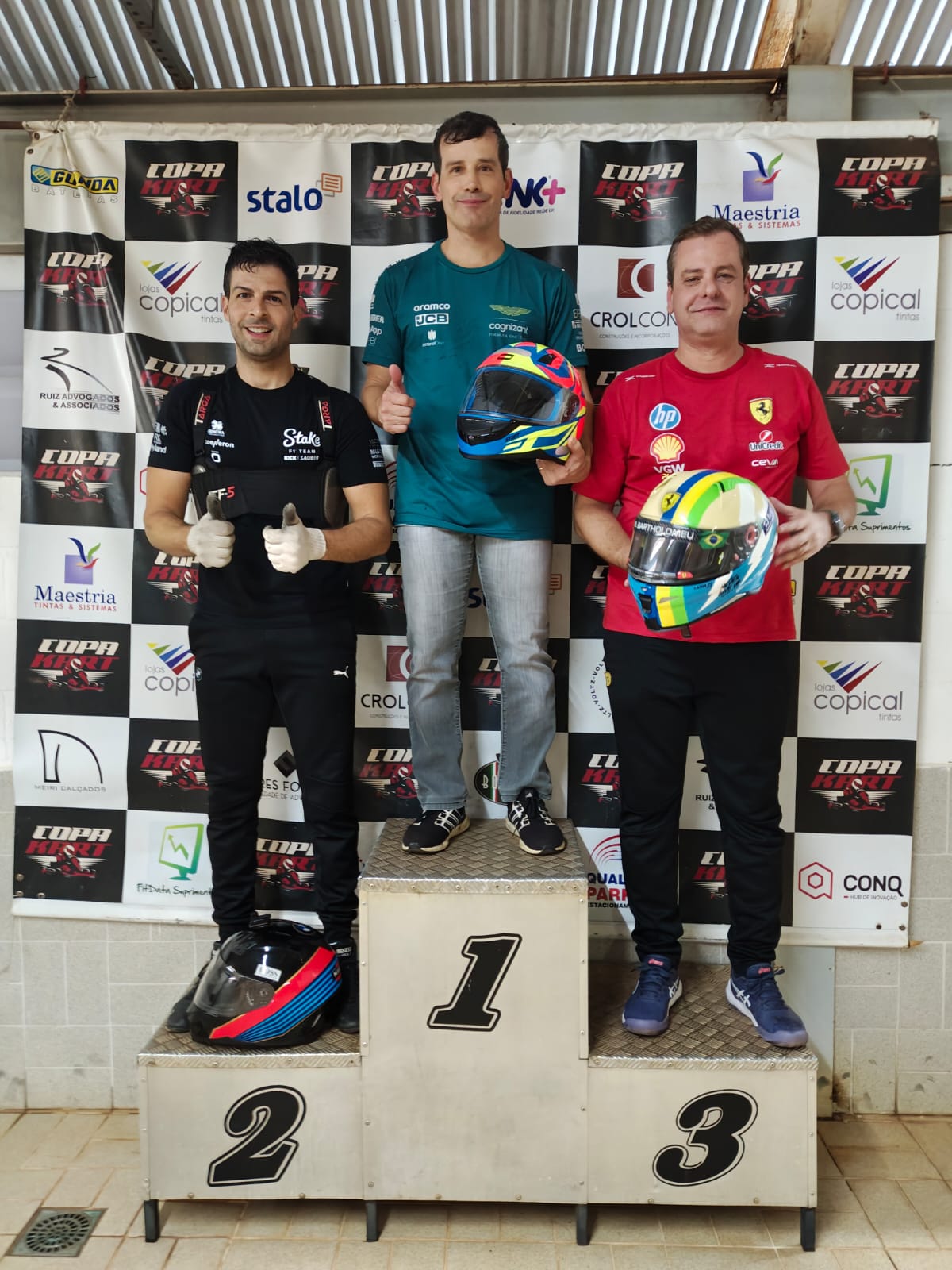 Foto do pódio