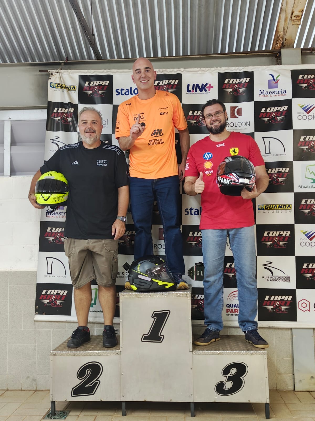 Foto do pódio